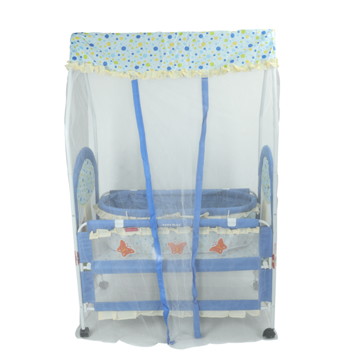 display image 1 for product Baby Plus Baby Bed - Baby Crib - Height Adjustable - Mosquito Net For Bassinet And Cot - Optimal