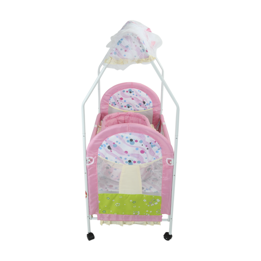 display image 2 for product Baby Plus Baby Bed - Baby Crib - Height Adjustable - Mosquito Net For Bassinet And Cot - Optimal