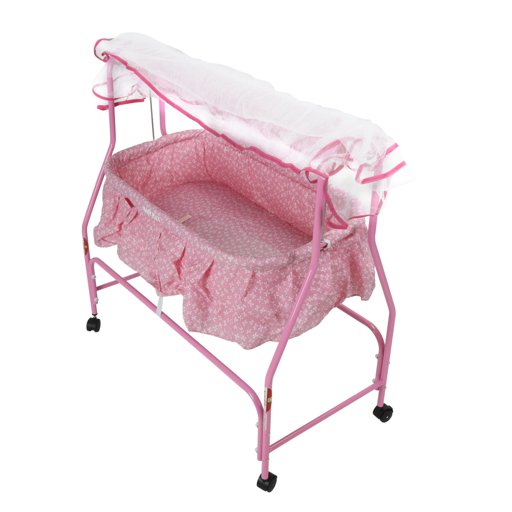 display image 2 for product Baby Plus Baby Bed - Baby Cradle With Swing Function And Mosquito Net - Baby Cradle, Cradle, Baby