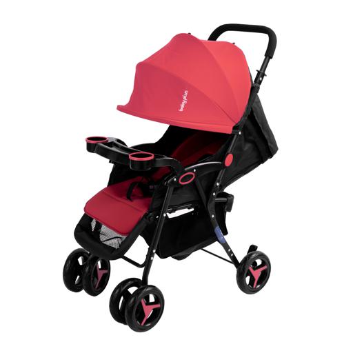 display image 0 for product Baby Plus Maroon Stroller Cum Pram, 0-36 M