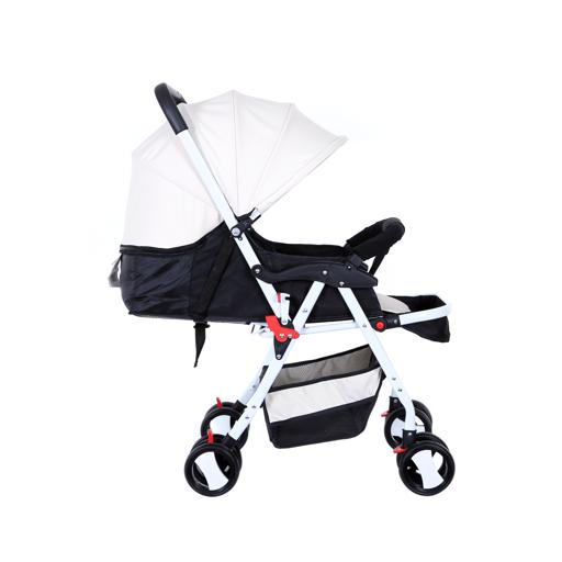 display image 2 for product Baby Plus Khaki Stroller Cum Pram, 0-36 M