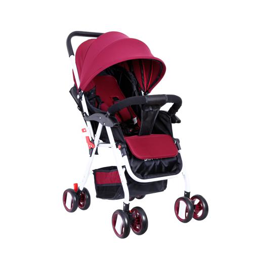Baby Plus Wine & Red Stroller Cum Pram, 0-36 M hero image