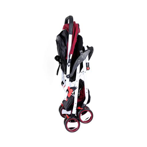 display image 3 for product Baby Plus Wine & Red Stroller Cum Pram, 0-36 M