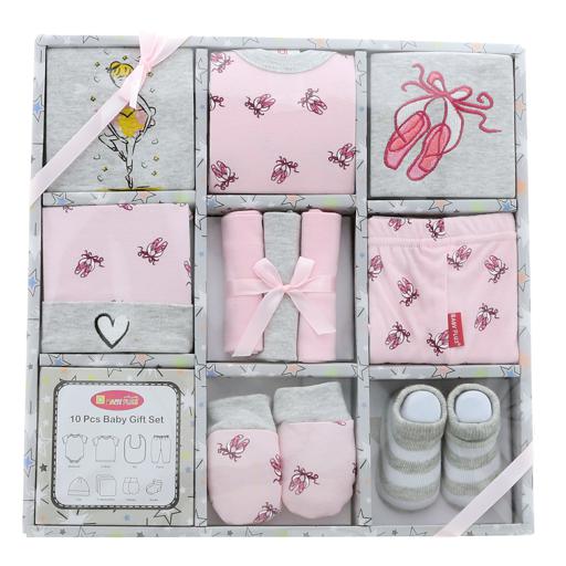 Baby Plus Baby 10 Pcs Gift Set For Baby Girls Pink hero image
