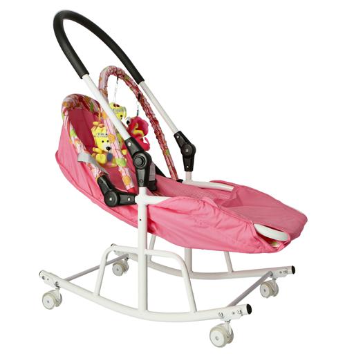 Pink baby best sale bouncer chair