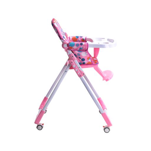 display image 1 for product Baby Plus Baby High Chair - Feeding Chair - Adjustable Chair - Safety Chair - Soft Seat - Four Wheel