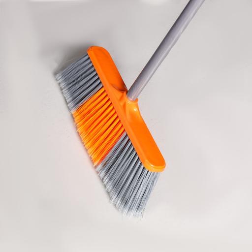 display image 2 for product Delcasa Floor Broom With Strong Long Handle - Upright Long Handle Sweeping Broom With Stiff