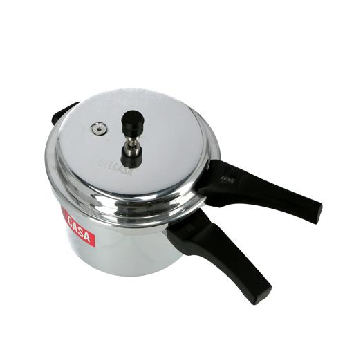display image 5 for product Delcasa 5L+3L Aluminium Pressure Cooker Combo With Common Lid - Lightweight & Durable Home Kitchen