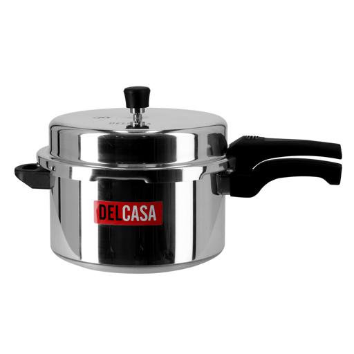 display image 5 for product Delcasa 7.5L Aluminium Pressure Cooker - Lightweight & Durable Home Kitchen Pressure Cooker With Lid