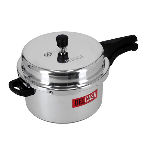 Delcasa 7.5L Aluminium Pressure Cooker - Lightweight & Durable Home Kitchen Pressure Cooker With Lid hero image