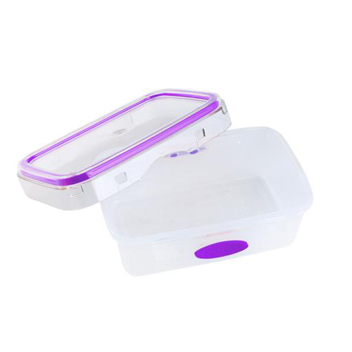 display image 1 for product Food Storage Container, Transparent 400ml Container, DC1142 | Reusable, Airtight Storage Box with Snap Locking Lid | Microwavable, Freezer Safe | Meal Prep Bento Lunch Box