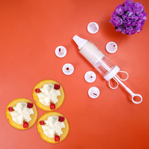 display image 2 for product Delcasa Cream Pump - Cupcake Decorating Kit