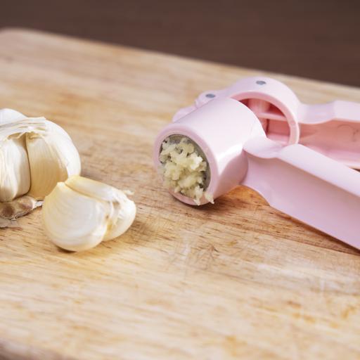 display image 2 for product Delcasa Garlic Press With Plastic Handle - Super Easy To Clean - Crush Garlic & Ginger With Ease