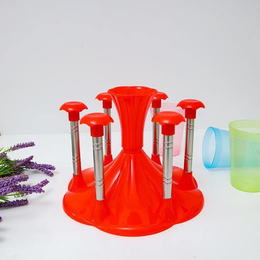display image 4 for product Delcasa 6 Pcs Glass Holder - Glass Drainer Storage Drying Rack - Upside Down Mug Rack - Drying