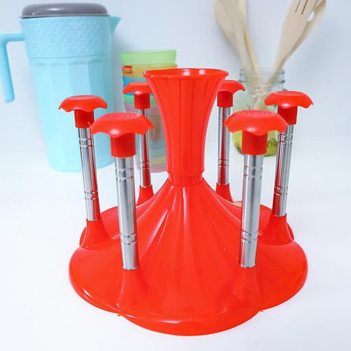 display image 3 for product Delcasa 6 Pcs Glass Holder - Glass Drainer Storage Drying Rack - Upside Down Mug Rack - Drying