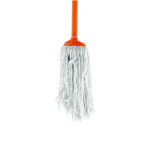 display image 7 for product Delcasa Cotton Mop Head With Iron Pole - Long & Durable Handle With Hanging Loop