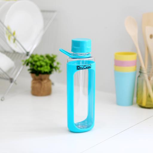 display image 2 for product Delcasa 700Ml Water Bottle - Portable Cap - Lead Free Water Bottle, Travel Bottle