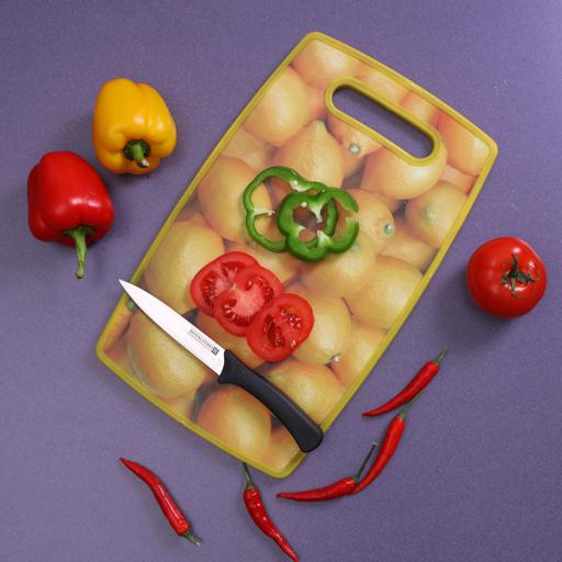 display image 2 for product Delcasa Cutting Board 36.5X22.5X1.1Cm - Cutting Board With Non-Slip Base- Perfect For Fruits & Veg