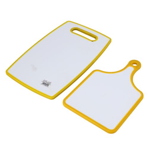 display image 4 for product Delcasa 2Pcs Cutting Board Set 36.5X22.5X1.1Cm - Cutting Board With Non-Slip Base