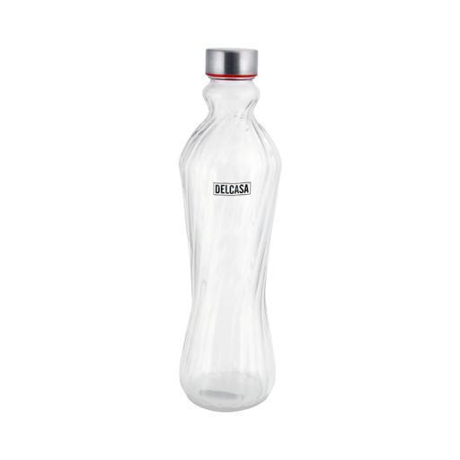 Delcasa 1000Ml Glass Water Bottle - Portable Cap - Lead Free Water Bottle, Travel Flask hero image