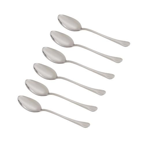 Delcasa 6Pcs Stainless Steel Dinner Spoon - Ss Handle Cutlery, Dishwasher Safe, Mirror Polished hero image