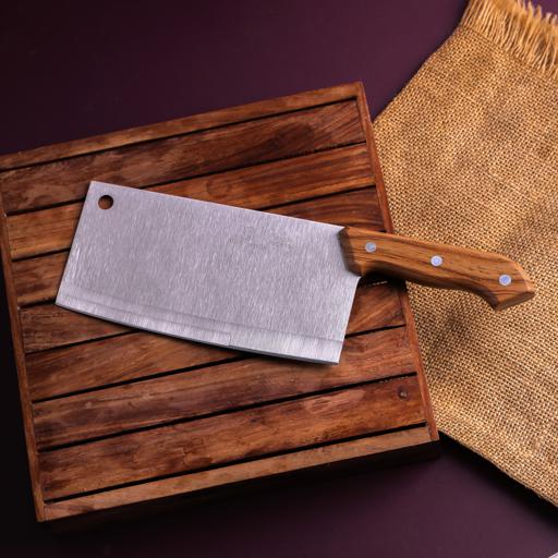display image 3 for product Delcasa 7.5"Kitchen Cleaver Knife - All Purpose Small Kitchen Knife - Ultra Sharp Stainless Steel