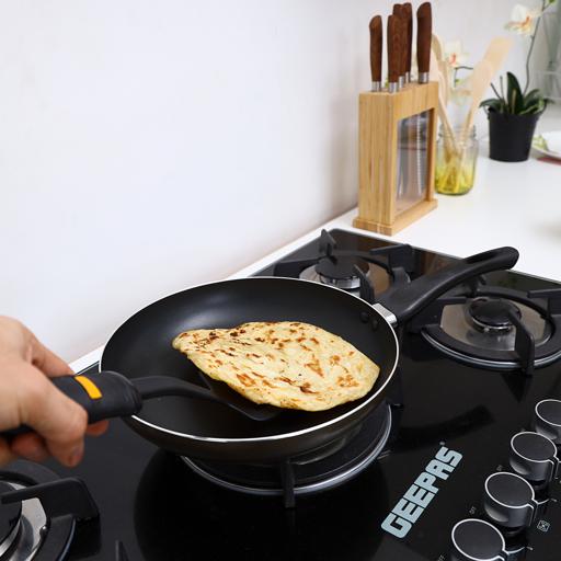 display image 4 for product Delcasa 26Cm Aluminium Fry Pan With Nylon Turner - Non-Stick Fry Pan With Slotted Turner