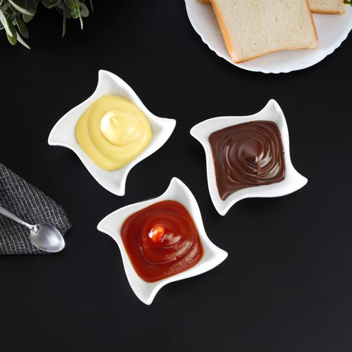 display image 3 for product Delcasa Ceramic Ramekin, 3 Pcs - Ceramic Serving Dishes - Mini Ramekins - Dessert Serving Dish