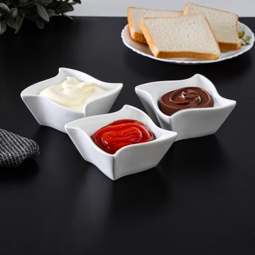 display image 1 for product Delcasa Ceramic Ramekin, 3 Pcs - Ceramic Serving Dishes - Mini Ramekins - Dessert Serving Dish