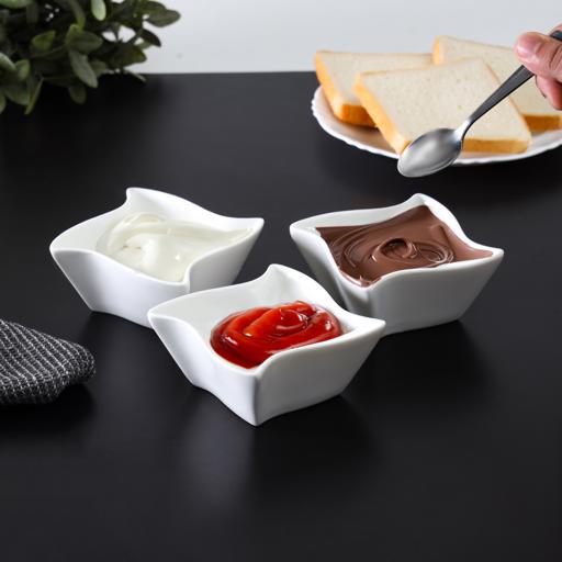 display image 2 for product Delcasa Ceramic Ramekin, 3 Pcs - Ceramic Serving Dishes - Mini Ramekins - Dessert Serving Dish