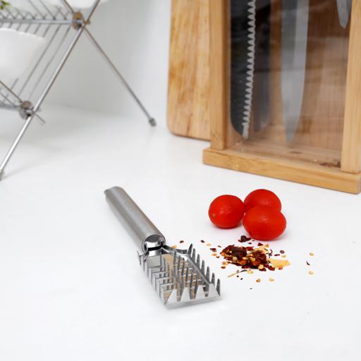display image 2 for product Delcasa Stainless Steel Fish Scaler Scraper Kitchen Tool, Stainless Steel Sawtooth Fish Scales
