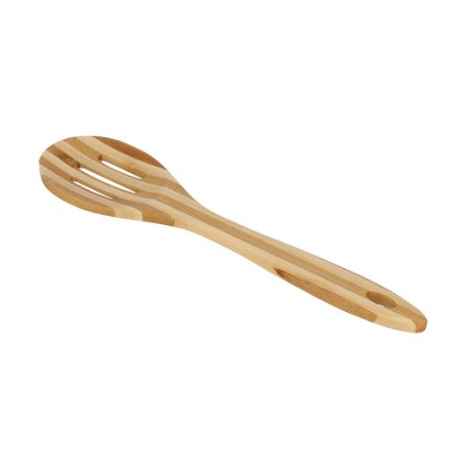 Delcasa Bamboo Slotted Spoon - Heat Resistant Grip Spoon, Bamboo, Cooking And Baking Equipment hero image