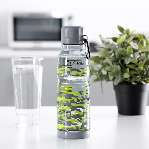 display image 2 for product Delcasa 700Ml Water Bottle - Portable Cap - Lead Free Water Bottle, Travel Flask