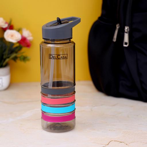 display image 2 for product Delcasa 650Ml Water Bottle - Portable Cap - Lead Free Water Bottle, Travel Flask