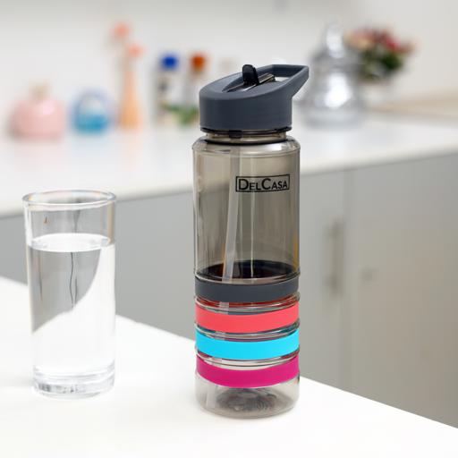 display image 3 for product Delcasa 650Ml Water Bottle - Portable Cap - Lead Free Water Bottle, Travel Flask