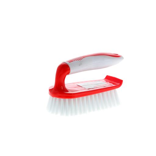 display image 6 for product Delcasa Cleaning Brushiron Shaped Scrubbing Brush With Stiff Bristles & Non-Slip Grip For Stubborn