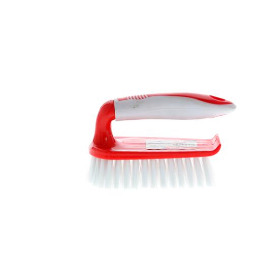 display image 5 for product Delcasa Cleaning Brushiron Shaped Scrubbing Brush With Stiff Bristles & Non-Slip Grip For Stubborn