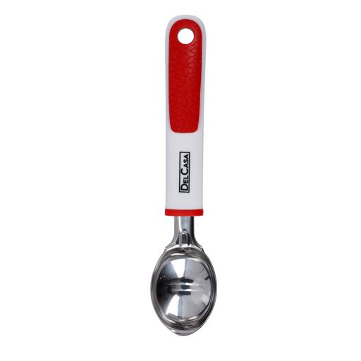 Comfy Grip Pink Metal Ice Cream Scoop - 7 3/4 x 2 x 1 3/4 