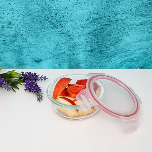 display image 3 for product Delcasa 400Ml Brs Round Glass Airtight Container