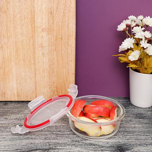 display image 1 for product Delcasa 400Ml Brs Round Glass Airtight Container