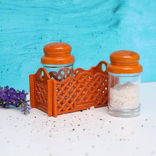display image 2 for product Delcasa Salt & Pepper Shaker With Stand - Ideal For Daily Use - Non-Toxic, Ecologically Tasteless