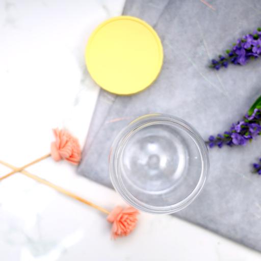 display image 1 for product Delcasa 500Ml Plastic Round Storage Jar - Air-Proof Transparent Jar - Healthier Choice