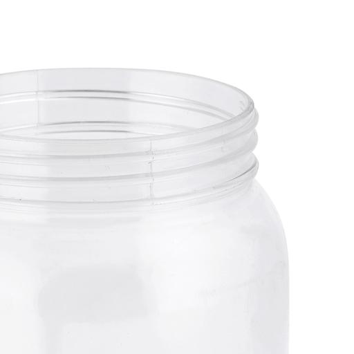 display image 9 for product Delcasa 500Ml Plastic Round Storage Jar - Air-Proof Transparent Jar - Healthier Choice