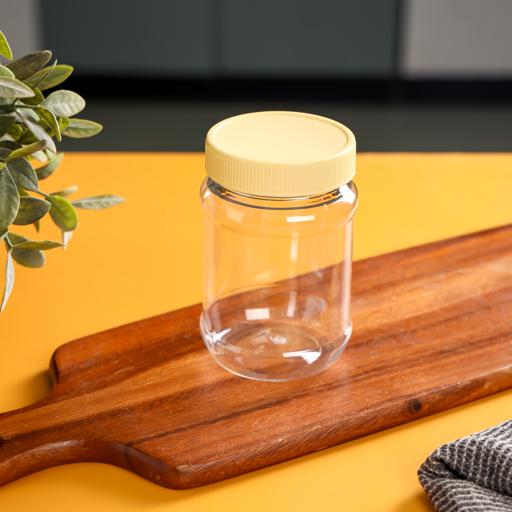 display image 6 for product Delcasa 500Ml Plastic Round Storage Jar - Air-Proof Transparent Jar - Healthier Choice
