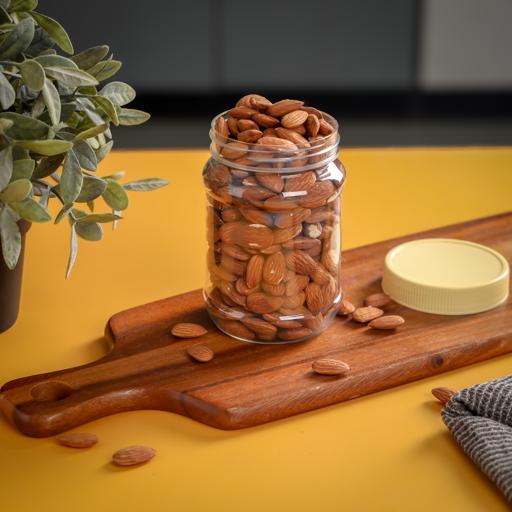 display image 8 for product Delcasa 500Ml Plastic Round Storage Jar - Air-Proof Transparent Jar - Healthier Choice