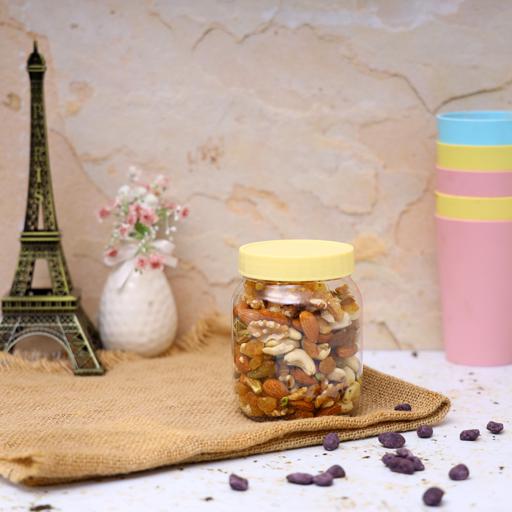 display image 4 for product Delcasa 750Ml Plastic Round Storage Jar - Air-Proof Transparent Jar - Healthier Choice