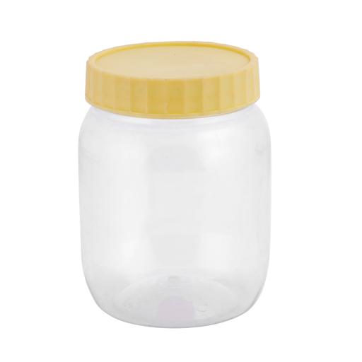 display image 0 for product Delcasa 750Ml Plastic Round Storage Jar - Air-Proof Transparent Jar - Healthier Choice