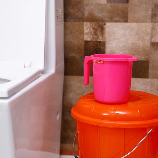 display image 1 for product Delcasa 1.5L Plastic Mug With Handle For Bathroom - Plastic Bath Mug
