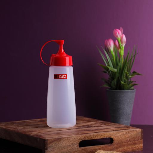 display image 3 for product Delcasa 12Oz Ketchup Bottle + Washer, Plastic Squeeze Bottles Perfect For Ketchup, Mustard