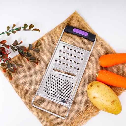 display image 4 for product Delcasa Multi-Purpose Flat Grater - Portable Ergonomic Handle Stainless Steel Multi-Function